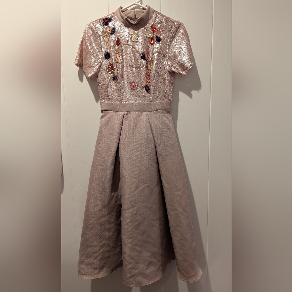 Little Mistress Sequin Embellished Dress - US 2